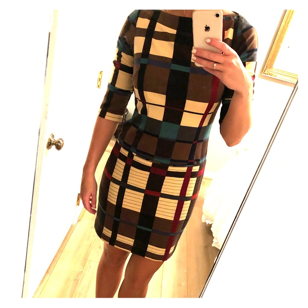 Adorable plaid work dress